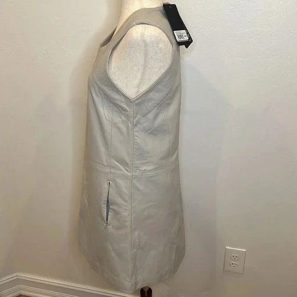 BOD & CHRISTENSEN DOLLY GENUINE LEATHER DRESS ZIPPER POCKETS NEW WITH TAGS - Picture 5 of 10